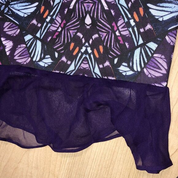 VINCE CAMUTO Dress Plus Size 22W NEW Casual Day Evening Purple Blue Dress - Picture 9 of 10